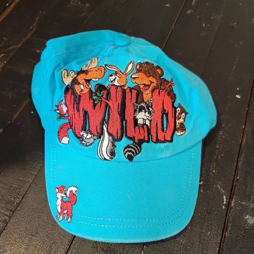 Kid Tees by Stephen Joseph WILD Embroidered Blue Hat Kids Animals Fish Lake, UT